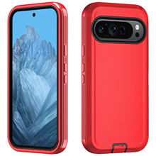 3 in 1 Rugged Heavy Duty Full Cover Shockproof Phone Case for Google Pixel 10/10 Pro/10 Pro XL/10A With Belt Clip Holster Case